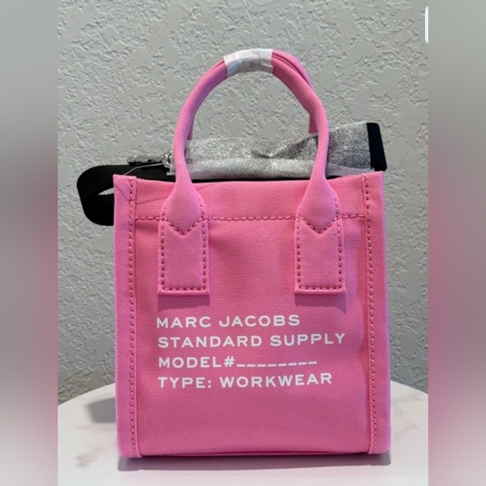 Marc Jacobs Pink and Silver Crossbody Bag